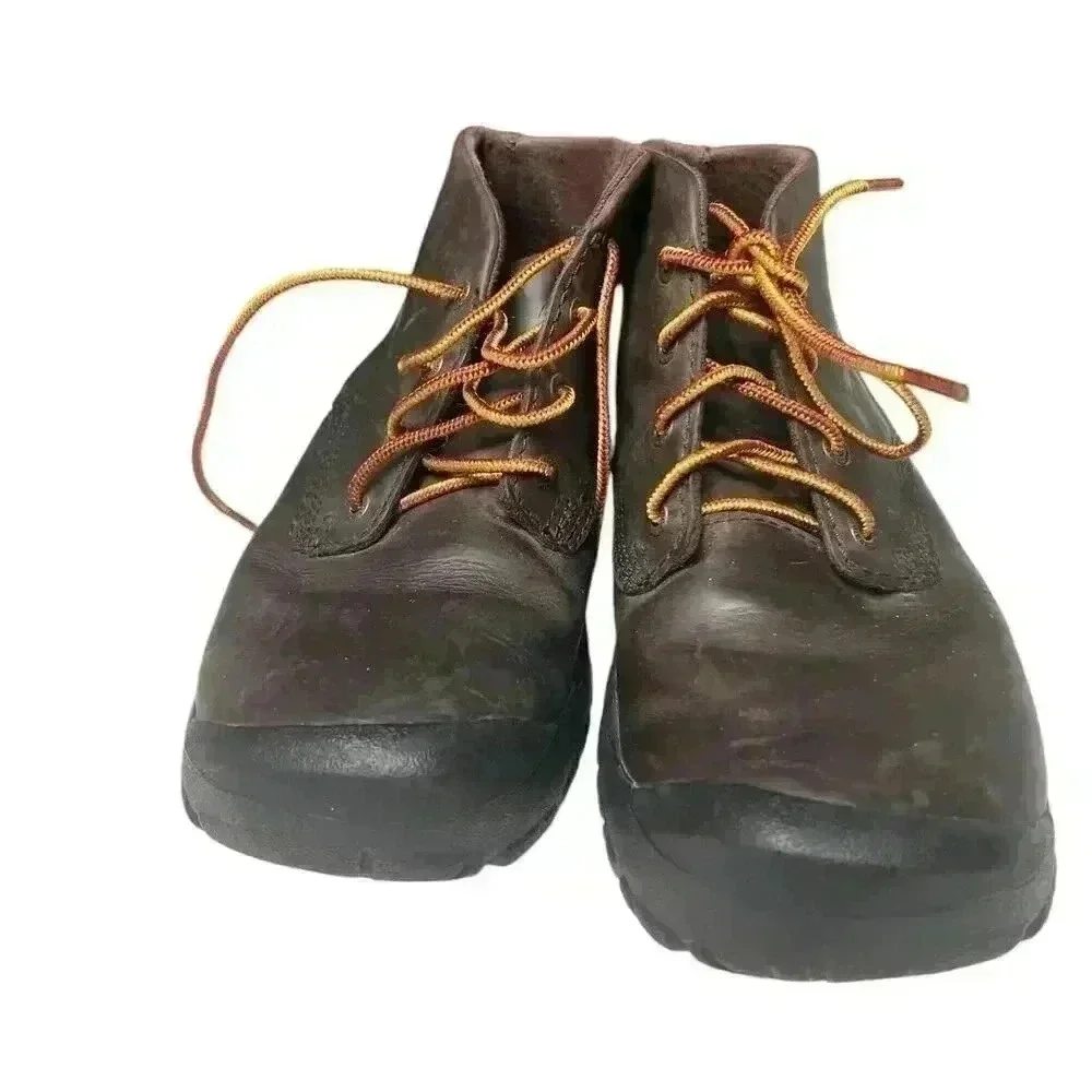 L.L. Bean Men's Leather Hiking Boots Dark Brown Lace Up 8.5